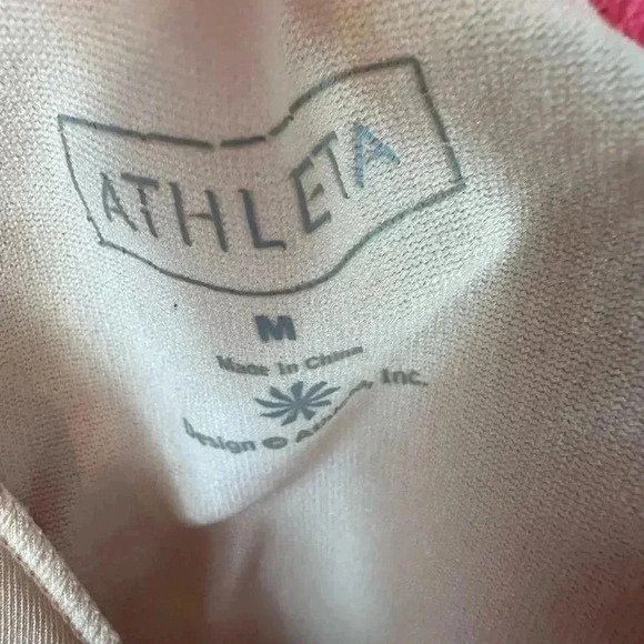 Athleta shorebreak coral racetrack swimsuit dress size medium - Picture 9 of 10